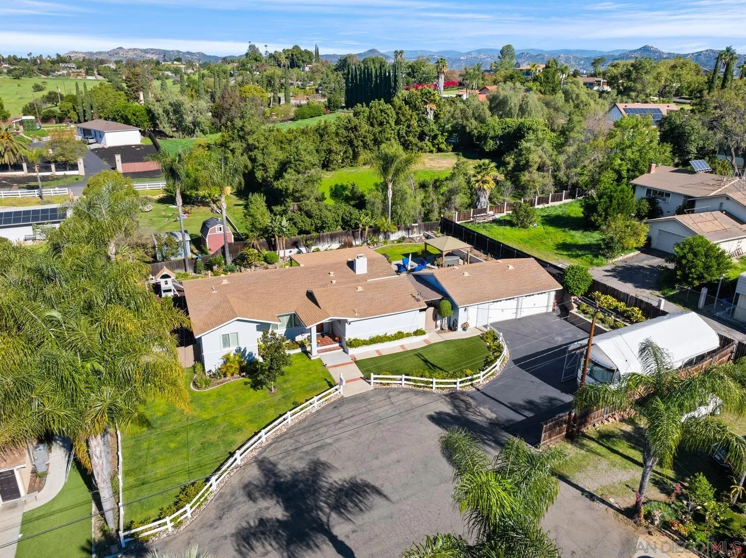 944 Hillhaven Road Escondido, CA 92027 - Photo 2 of 31 an aerial view of a house with garden space and street view