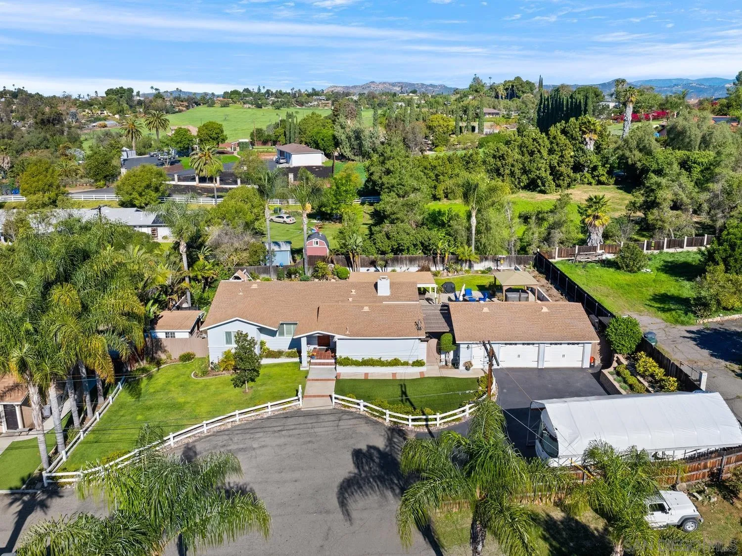 944 Hillhaven Road Escondido, CA 92027 - Photo 28 of 31 an aerial view of a house with garden space and street view