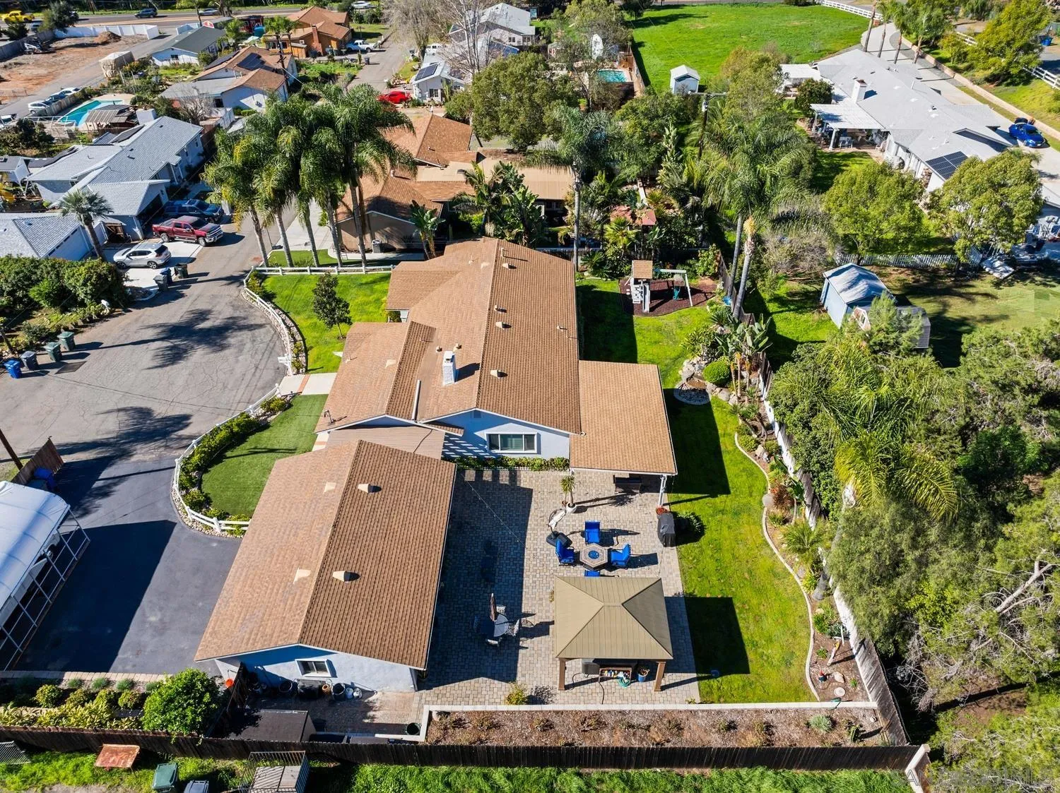 944 Hillhaven Road Escondido, CA 92027 - Photo 30 of 31 an aerial view of house with yard