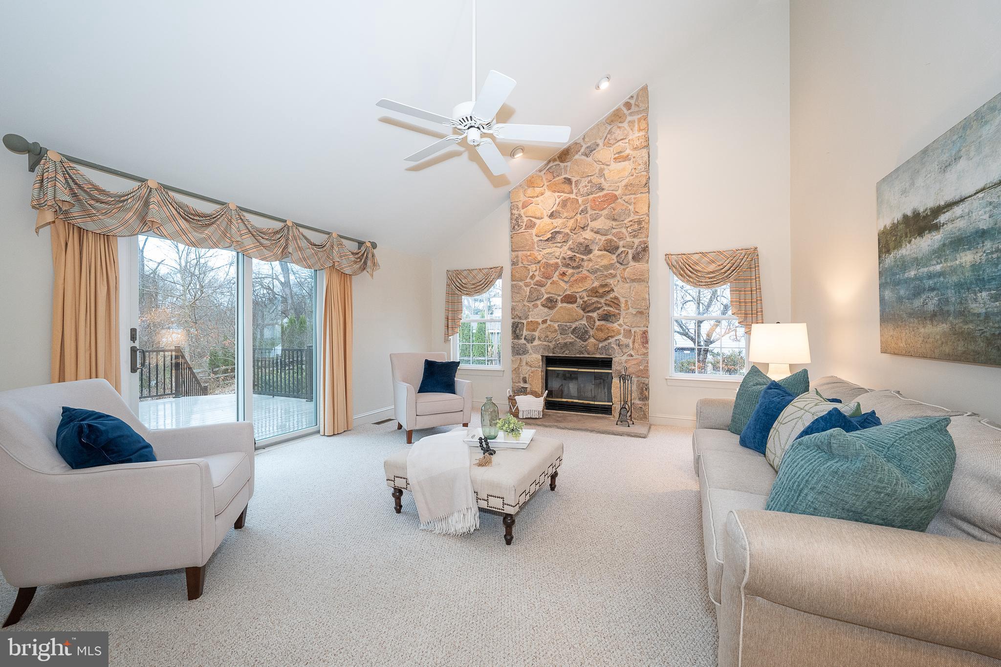 824 Waverly Road Kennett Square, PA 19348 - Photo 15 of 42 a living room with furniture and a fireplace