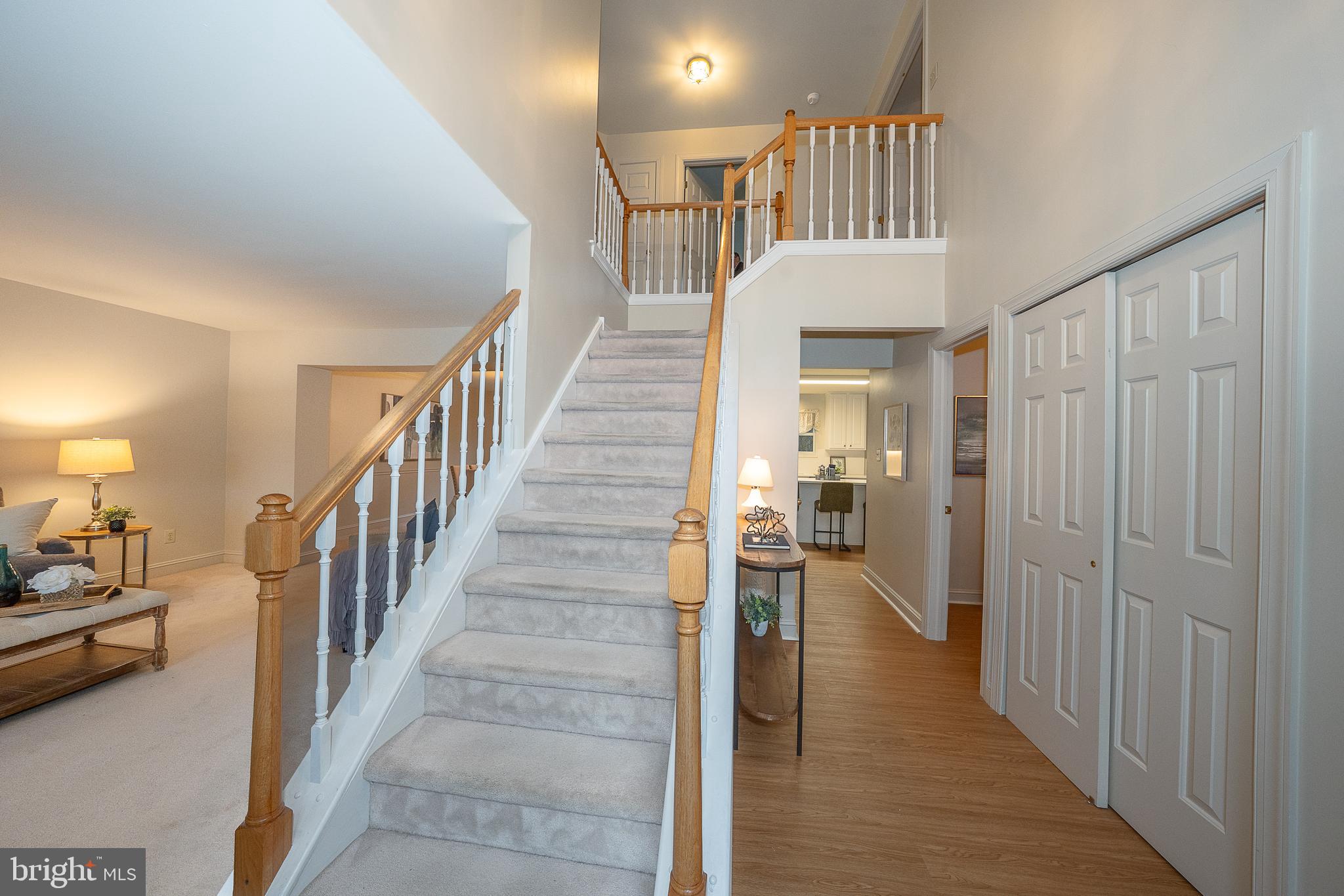 824 Waverly Road Kennett Square, PA 19348 - Photo 3 of 42 a view of a hallway with a livingroom and stairs