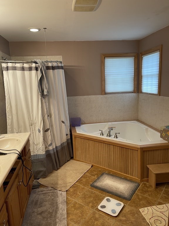 101 Wright Street Arlington, MA 02474 - Photo 13 of 18 a bathroom with a tub sink and mirror