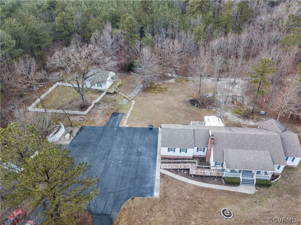 Aerial of a portion of the 5 Acres