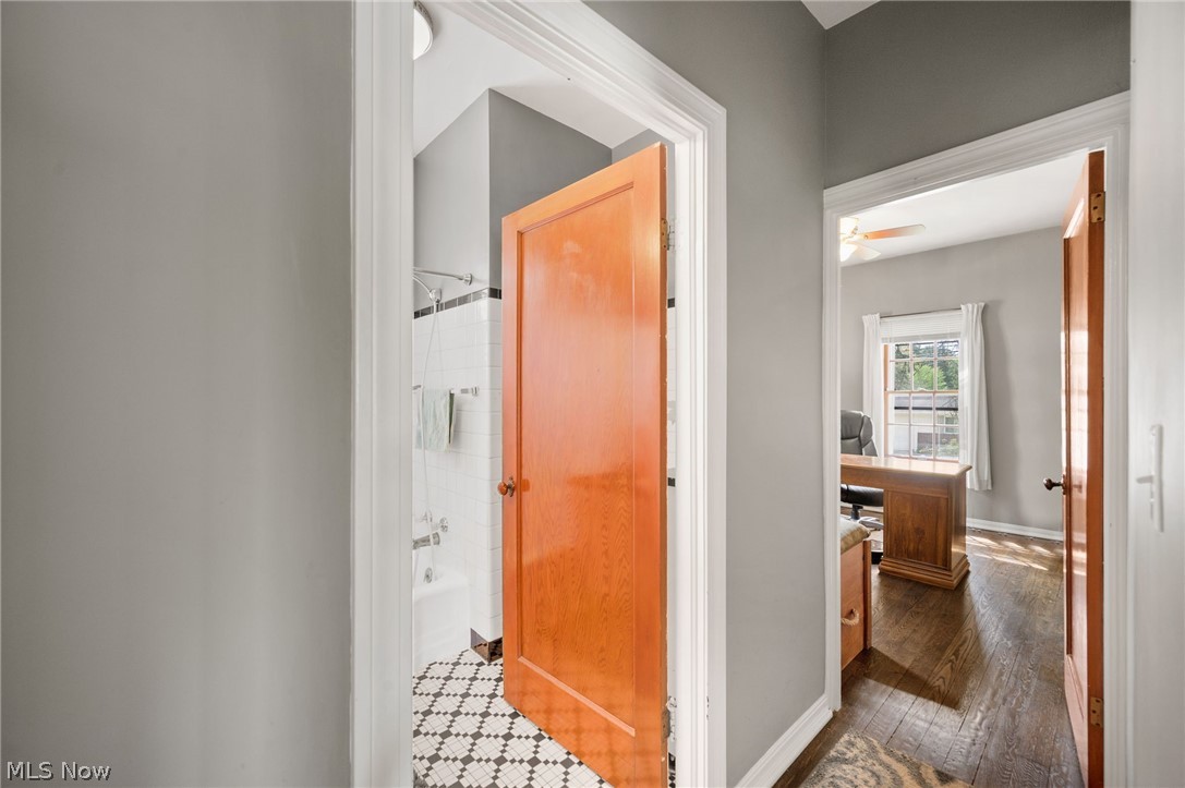 2420 Copley Road Akron, OH 44321 - Photo 12 of 44 Corridor with dark hardwood / wood-style floors