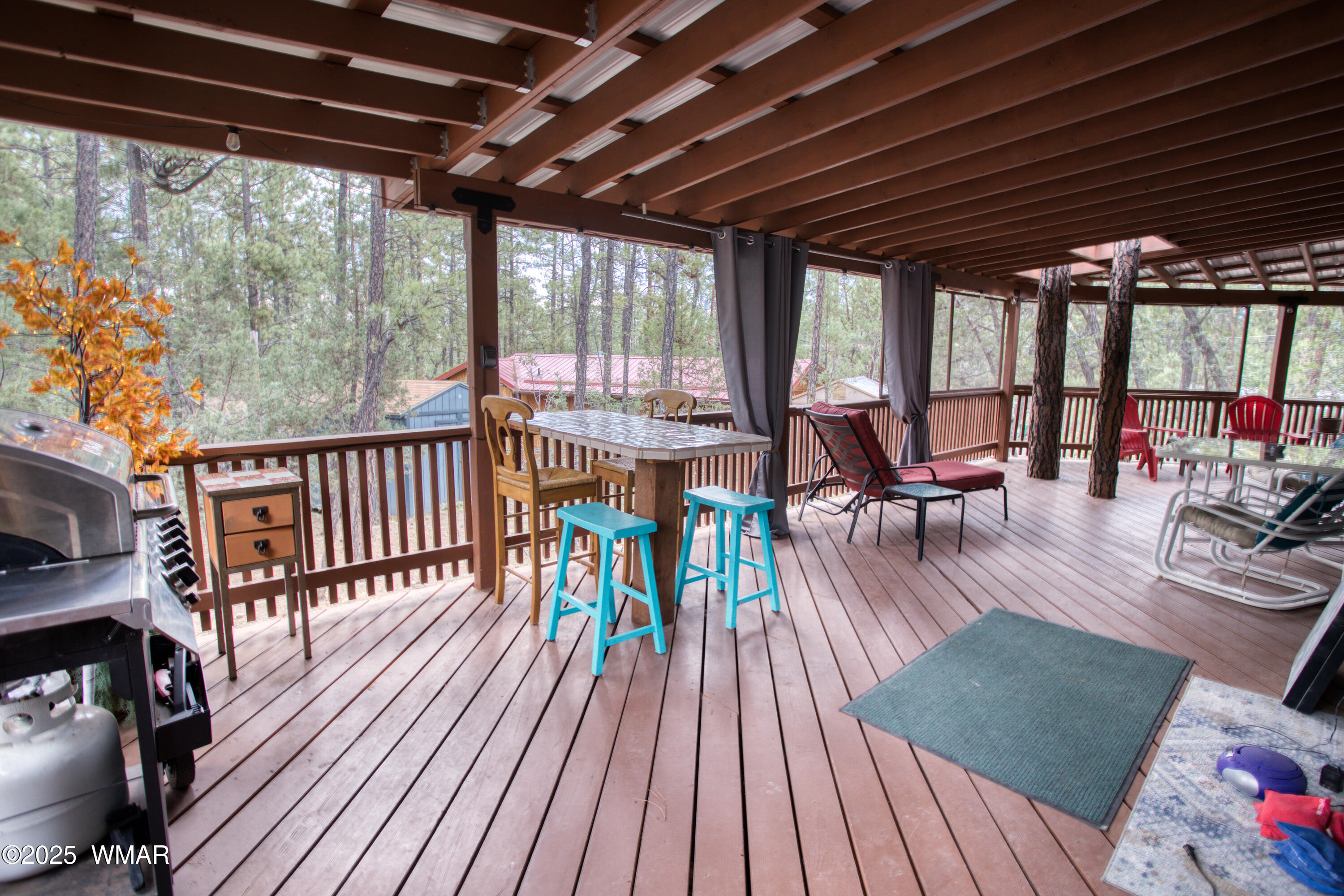 718 Eagle Loop Lakeside, AZ 85929 - Photo 23 of 36 Wrap around Side Deck