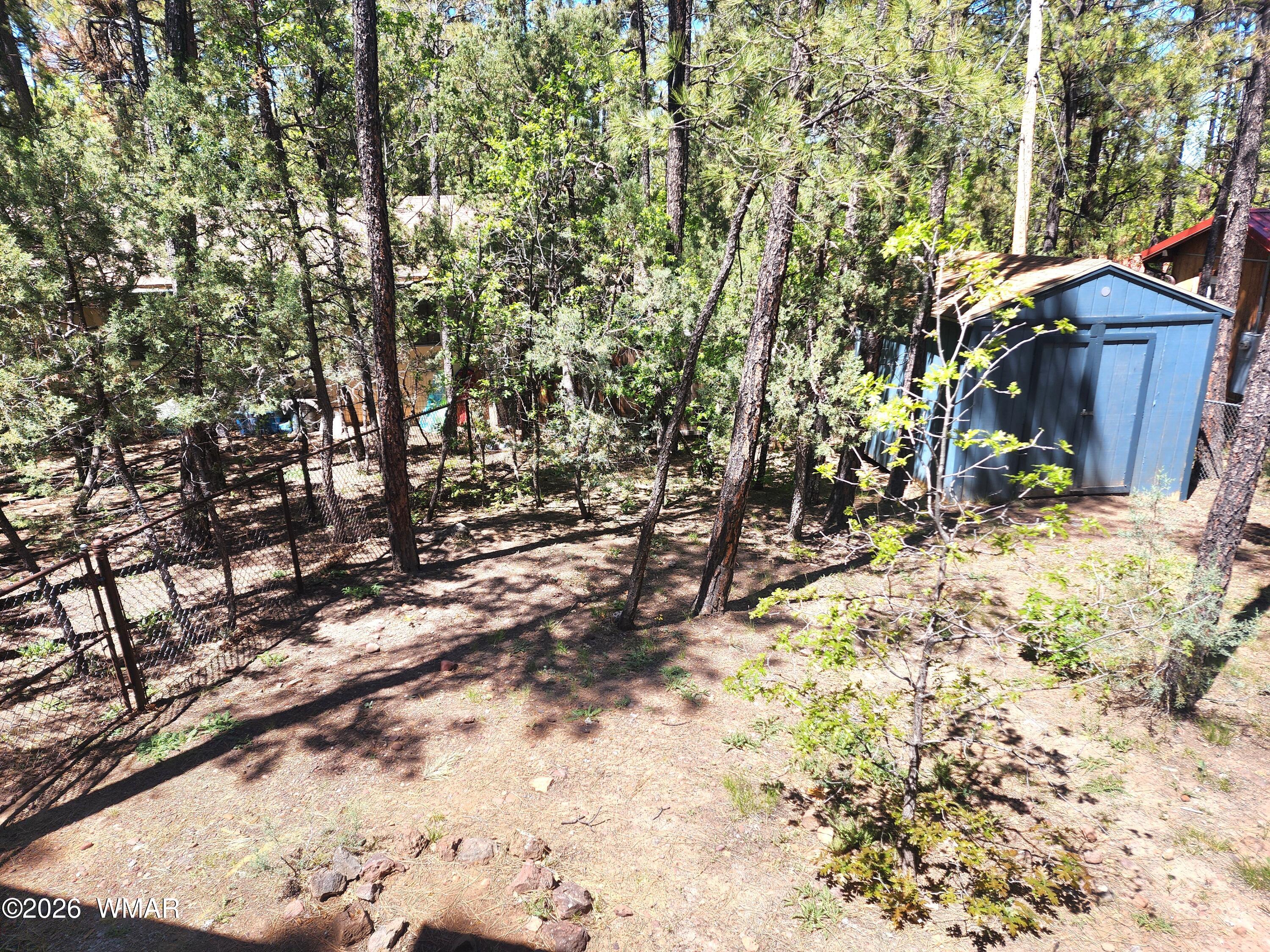 718 Eagle Loop Lakeside, AZ 85929 - Photo 27 of 36 Open side yard with Shed