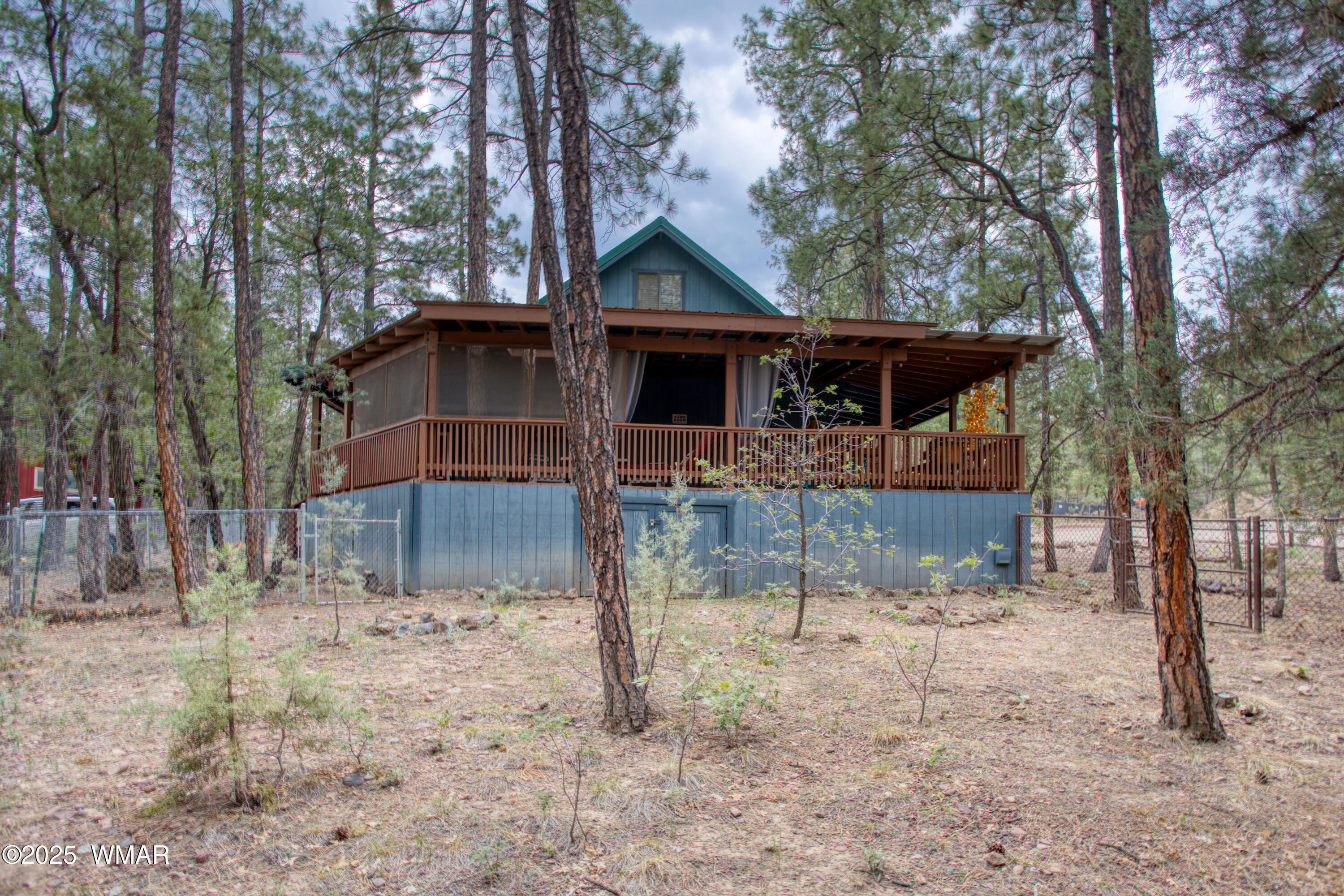 718 Eagle Loop Lakeside, AZ 85929 - Photo 4 of 36 Back View of the Cabin