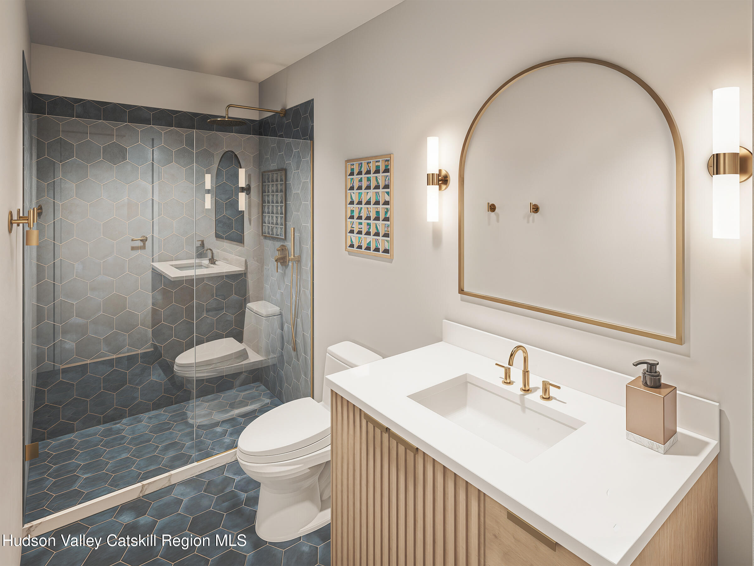 160 Birchall Road Wawarsing, NY 12428 - Photo 20 of 21 a bathroom with a sink a toilet and shower