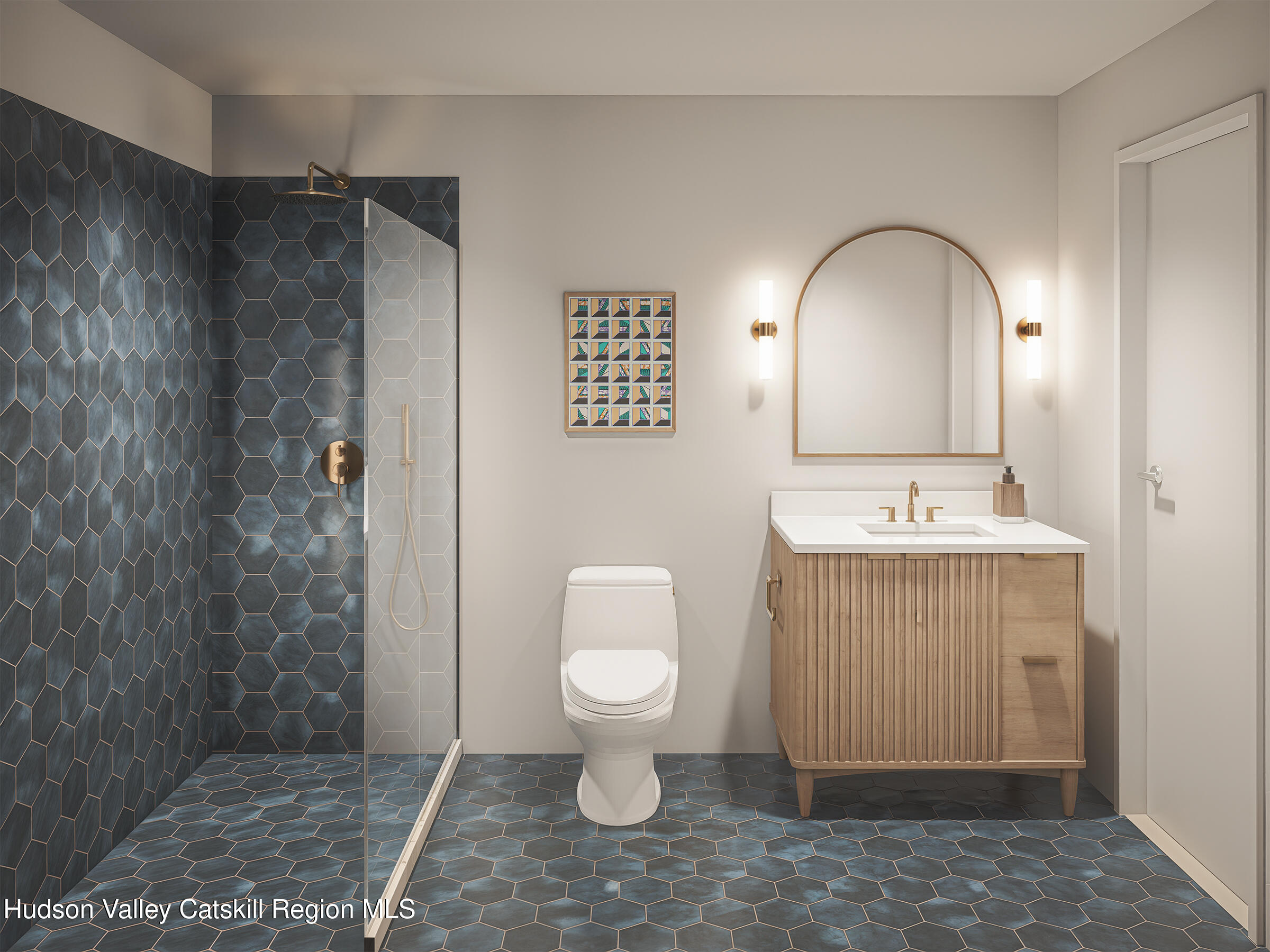 160 Birchall Road Wawarsing, NY 12428 - Photo 21 of 21 a bathroom with a toilet sink and shower