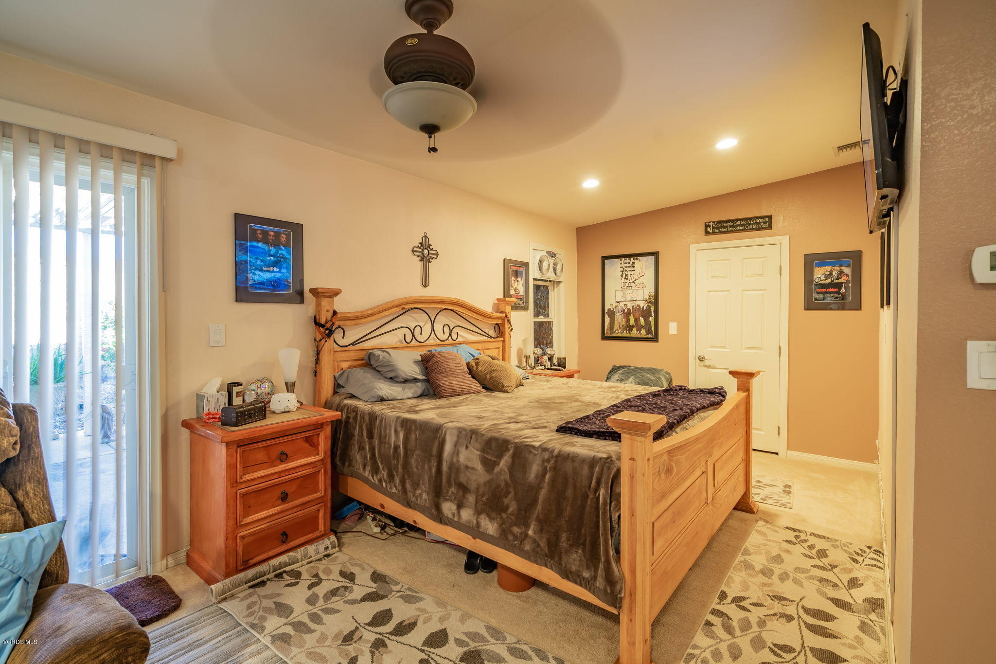 6116 Al Way Simi Valley, CA 93063 - Photo 26 of 55 a bedroom with a bed and wooden floor