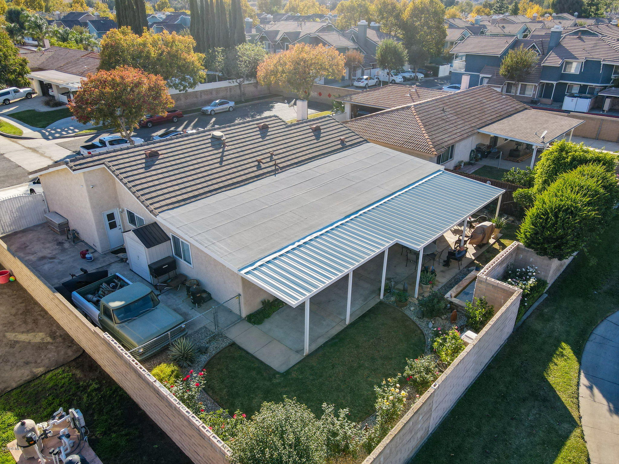 6116 Al Way Simi Valley, CA 93063 - Photo 53 of 55 a view of a house with pool and chairs
