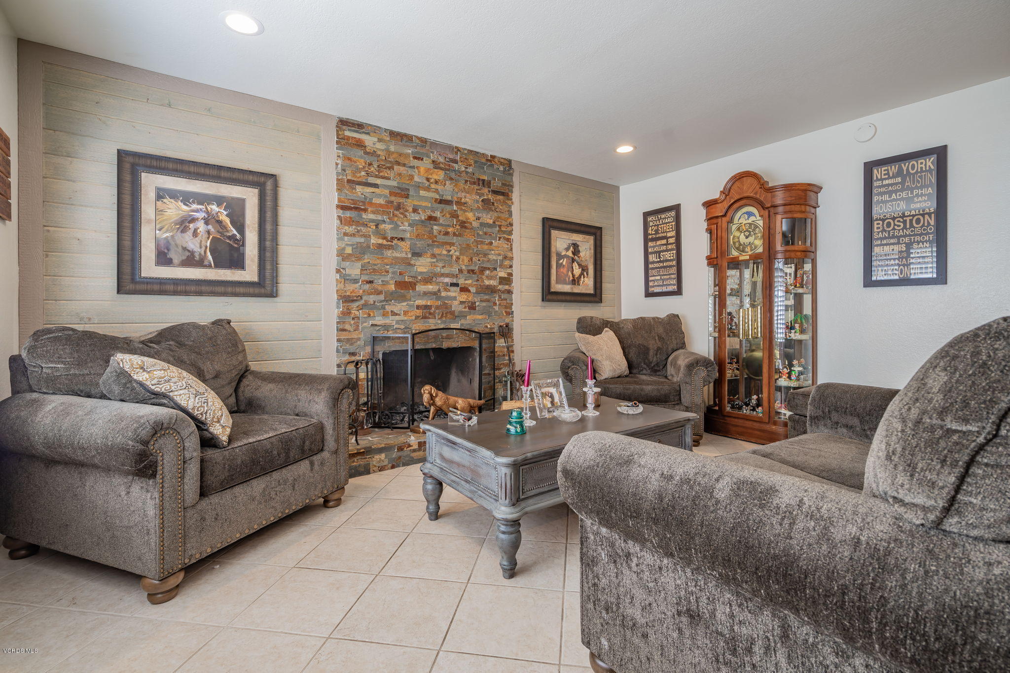 6116 Al Way Simi Valley, CA 93063 - Photo 8 of 55 a living room with furniture and a fireplace