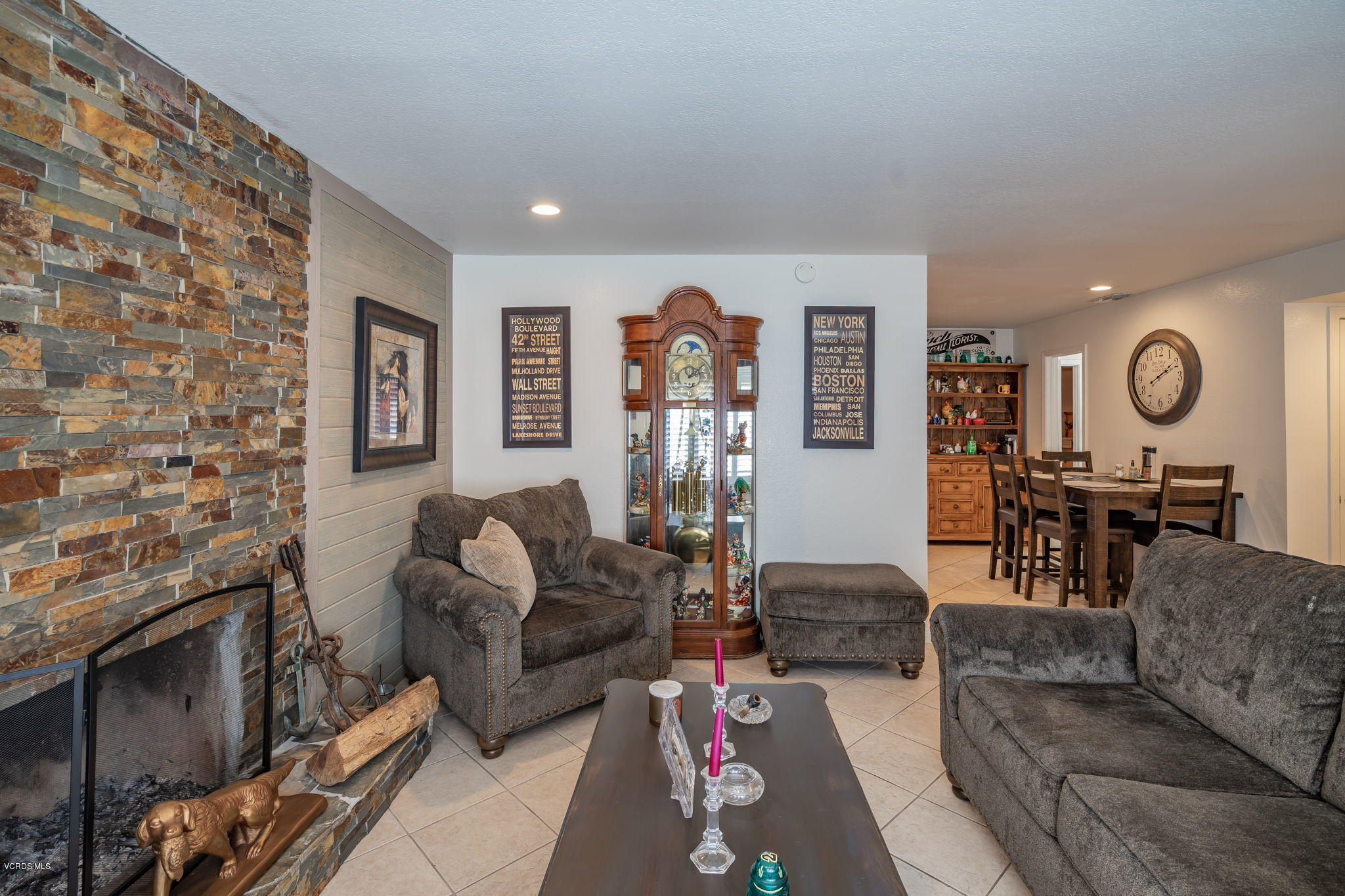 6116 Al Way Simi Valley, CA 93063 - Photo 10 of 55 a living room with furniture and a fireplace
