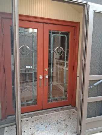 a kitchen with stainless steel appliances granite countertop a refrigerator sink and cabinets