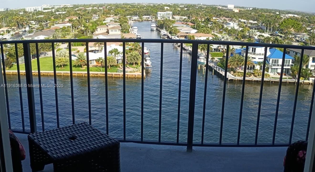 521 North Riverside Drive, Unit 907 Pompano Beach, FL 33062 - Photo 3 of 23 a view of a balcony