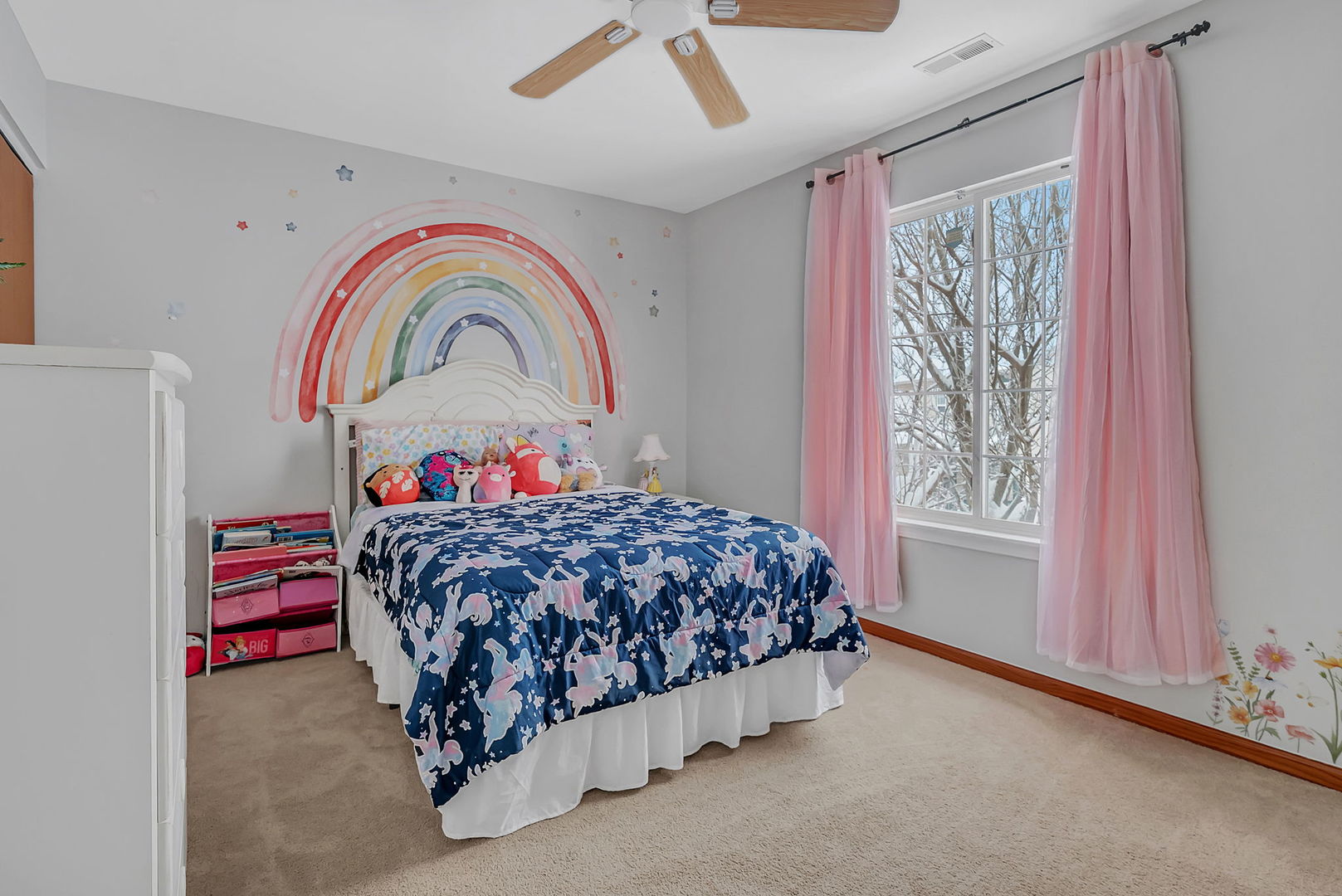 300 Wabena Court Minooka, IL 60447 - Photo 42 of 71 a bed sitting in a bedroom next to a window