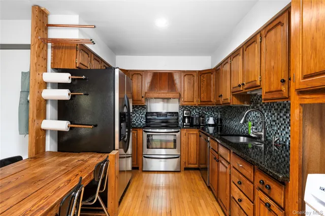 a view of a living room and dining room