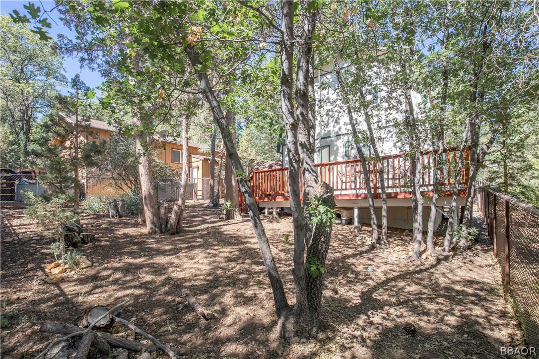 753 Maple Lane Sugarloaf, CA 92386 - Photo 40 of 42 a backyard of a house with table and chairs
