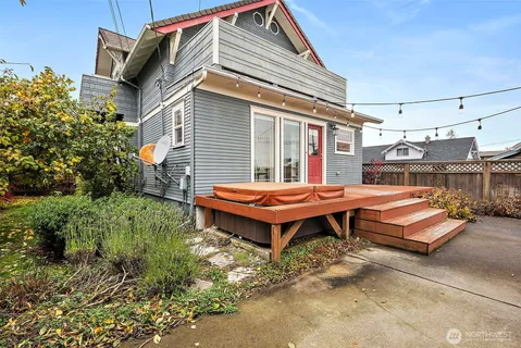 a backyard of a house