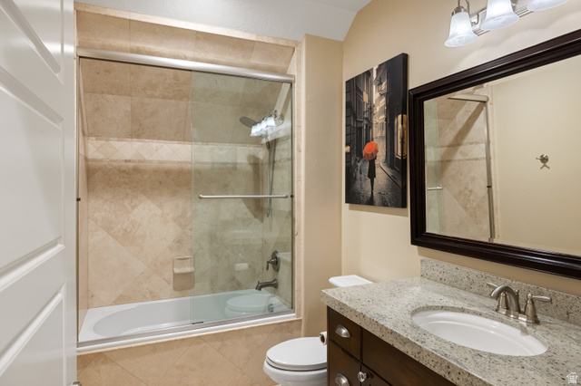1263 Chapman Court Alpine, UT 84004 - Photo 57 of 83 Full bathroom with vanity and tiled shower / bath