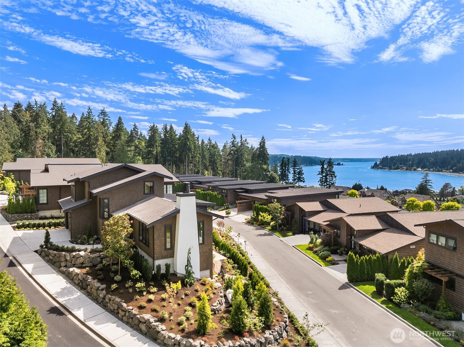 4869 Rosalind Road Northeast Bainbridge Island, WA 98110 - Photo 2 of 40 a view of a city with lots of trees