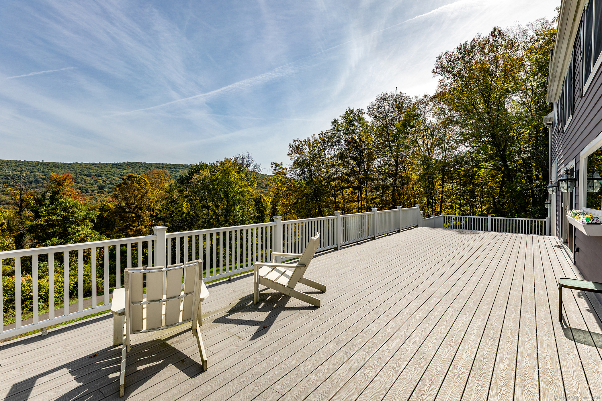 168 Cobble Road Kent, CT 06757 - Photo 18 of 40 a view of balcony with wooden floor and outdoor seating