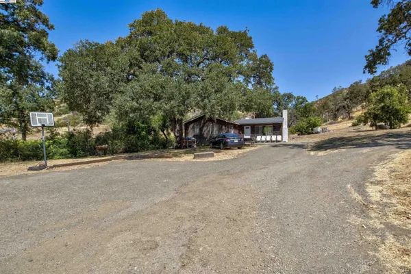 a house with trees in the background