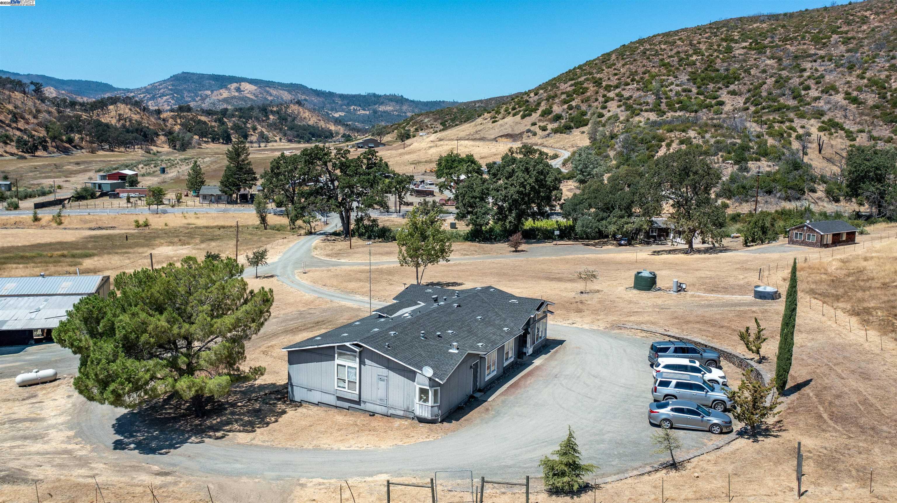 7878 Butts Canyon Road Pope Valley, CA 94567 - Photo 18 of 28 a view of a terrace with a yard
