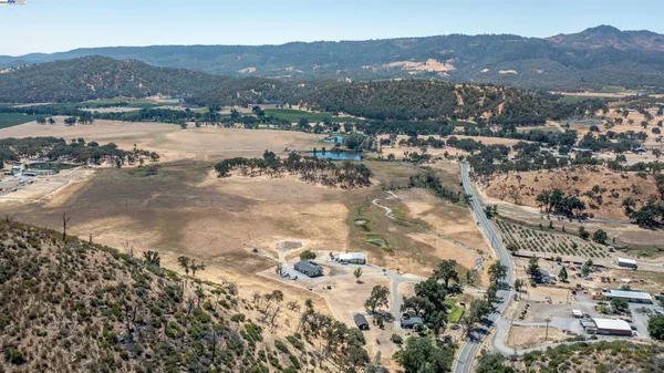 a view of city and mountain