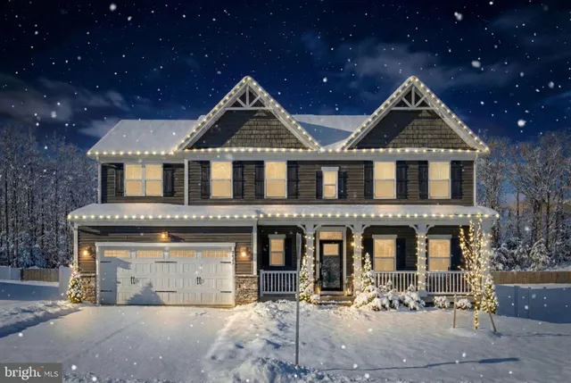 front view of a house with yard