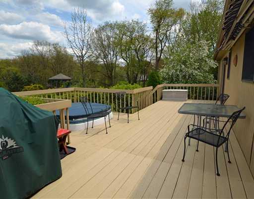 221 Monks Road Valencia, PA 16059 - Photo 13 of 18 Patio/Deck. Oversized deck with electric awning and hot tub.