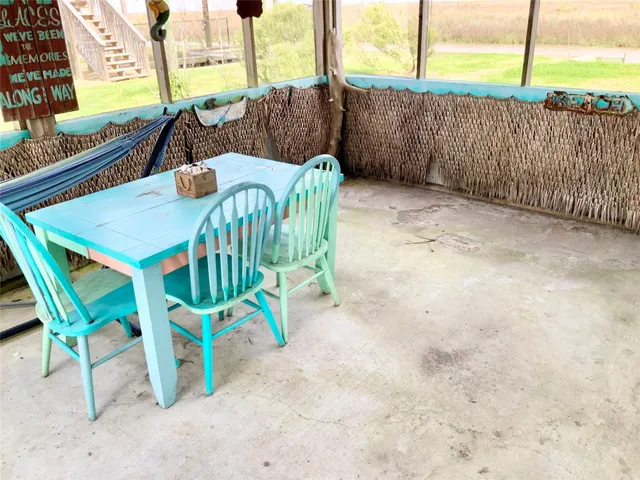 a view of outdoor seating