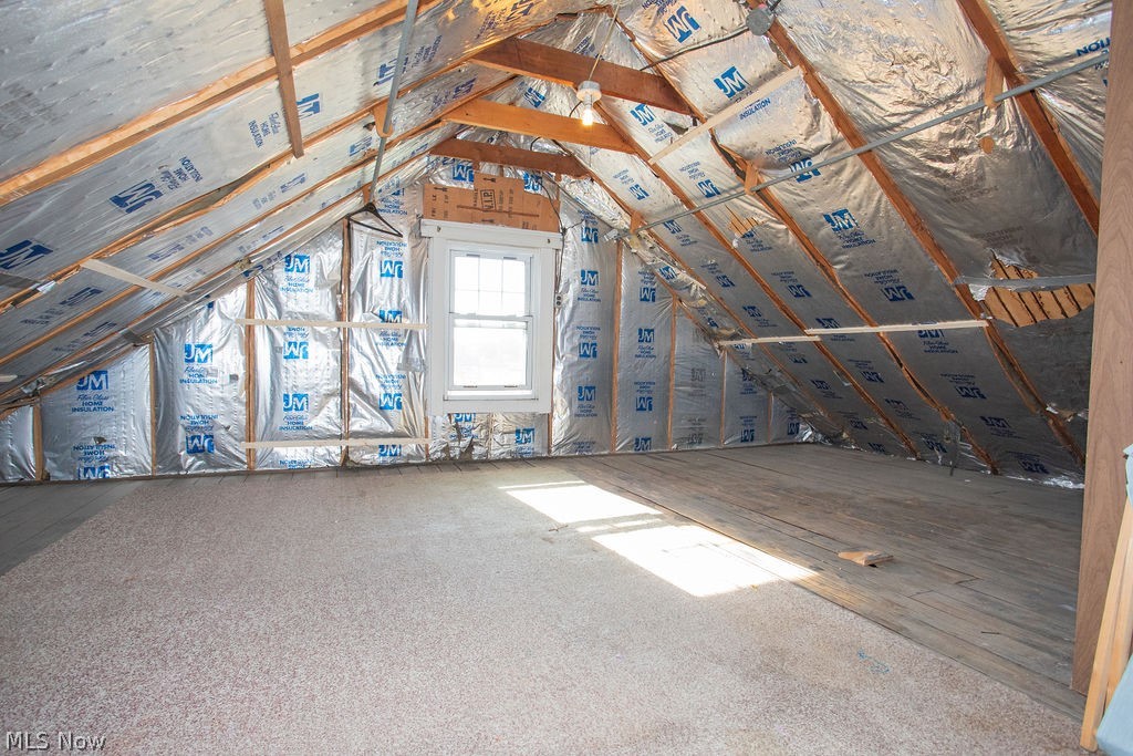 213 Como Street Struthers, OH 44471 - Photo 22 of 25 3rd floor unfinished attic area for 4th bedroom or extra storage