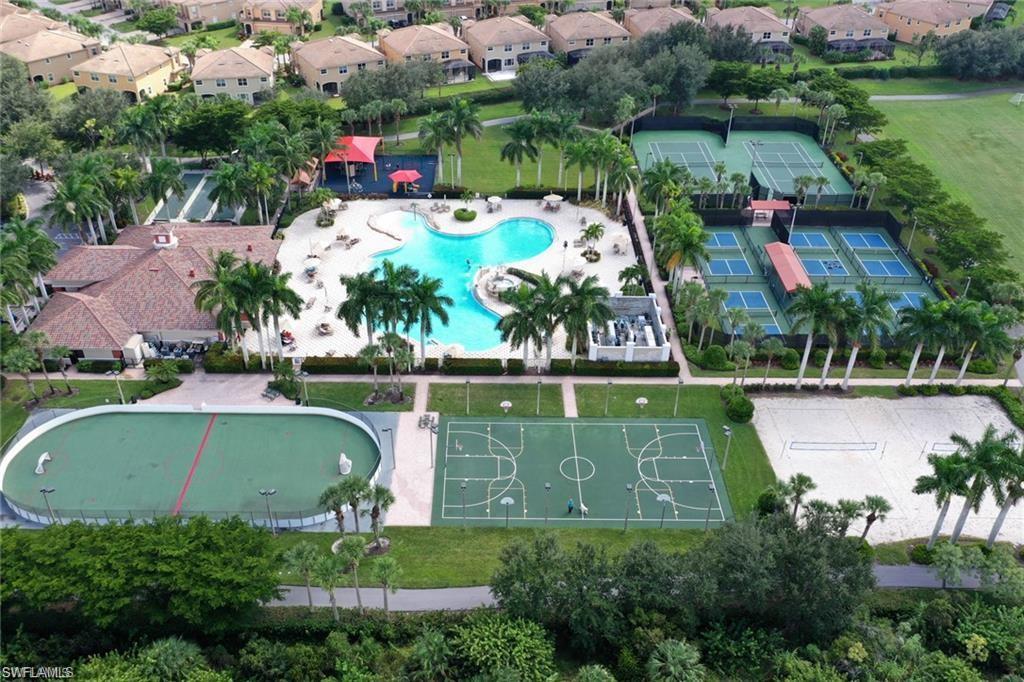 20686 Larino Loop Estero, FL 33928 - Photo 37 of 47 an aerial view of house with swimming pool outdoor seating and yard