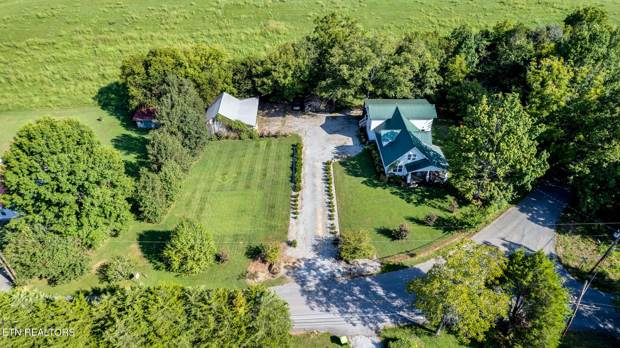 818 McCammon Road Knoxville, TN 37920 - Photo 43 of 60 an aerial view of a house with a yard and garden