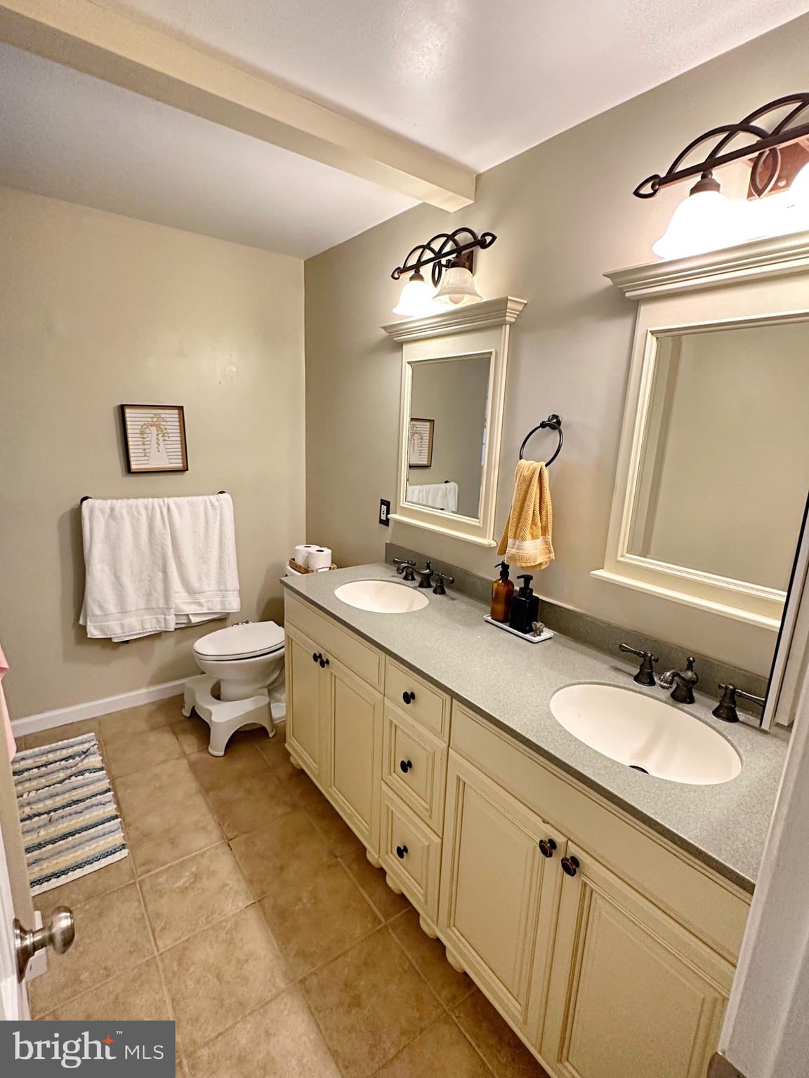 422 Old Courthouse Road Northeast Vienna, VA 22180 - Photo 14 of 25 Elegant dual-sink bathroom retreat.