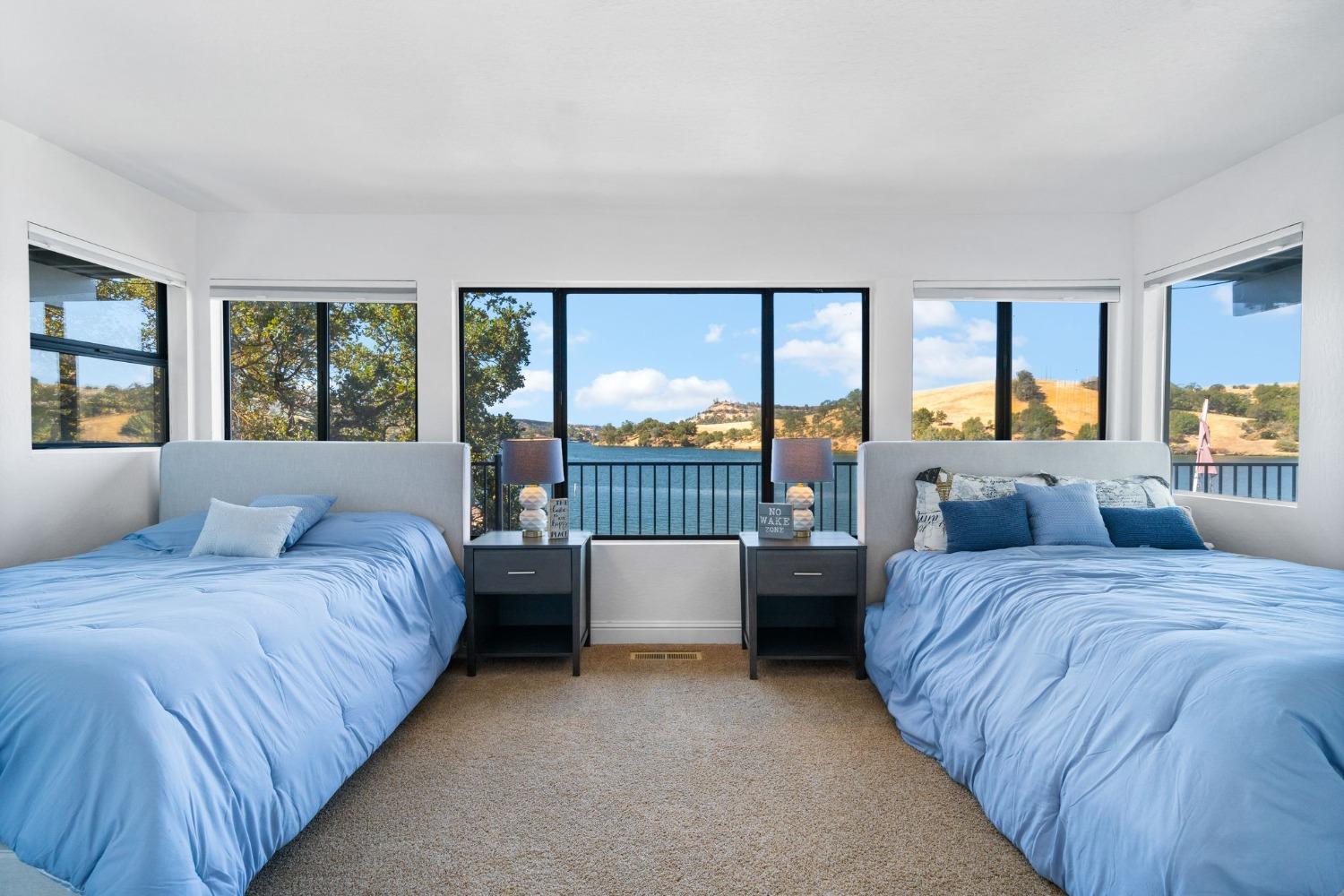 816 Foothill Road Copperopolis, CA 95228 - Photo 66 of 99 End of hall bedroom has VIEWS views views. Space for multiple beds.