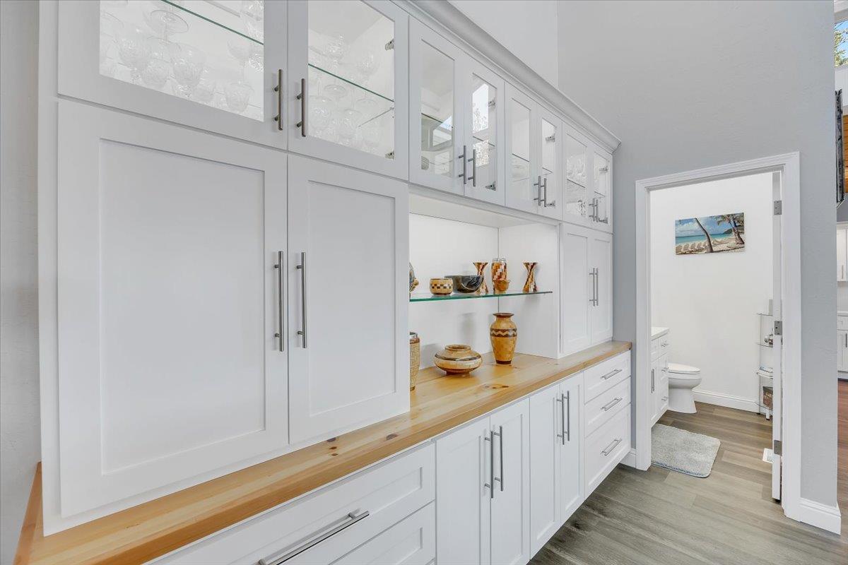 816 Foothill Road Copperopolis, CA 95228 - Photo 9 of 99 Brand-new built-in custom hutch with ambient lighting is perfect for storage and displaying all your treasures!
