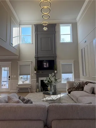 a view of livingroom with furniture and wooden floor