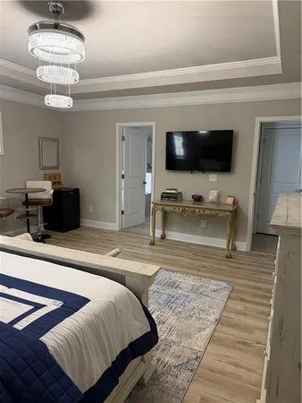 a spacious bathroom with a double vanity sink mirror and