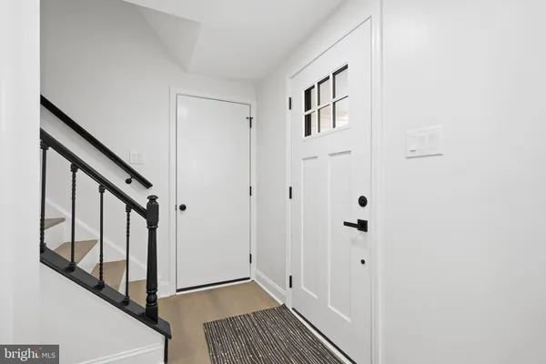 a view of walk in closet with window