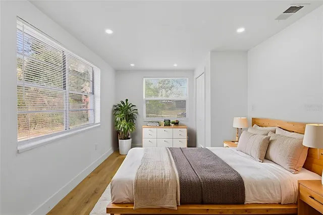 a view of hallway with natural light