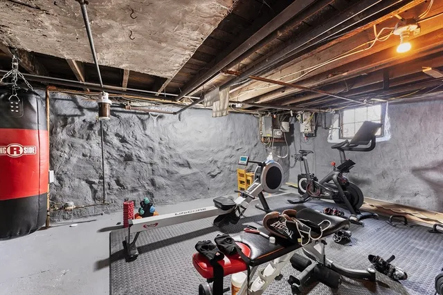 a view of storage and utility room