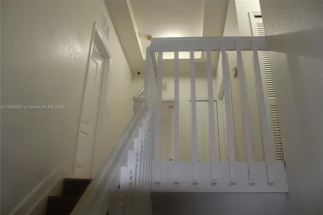 a view of a staircase