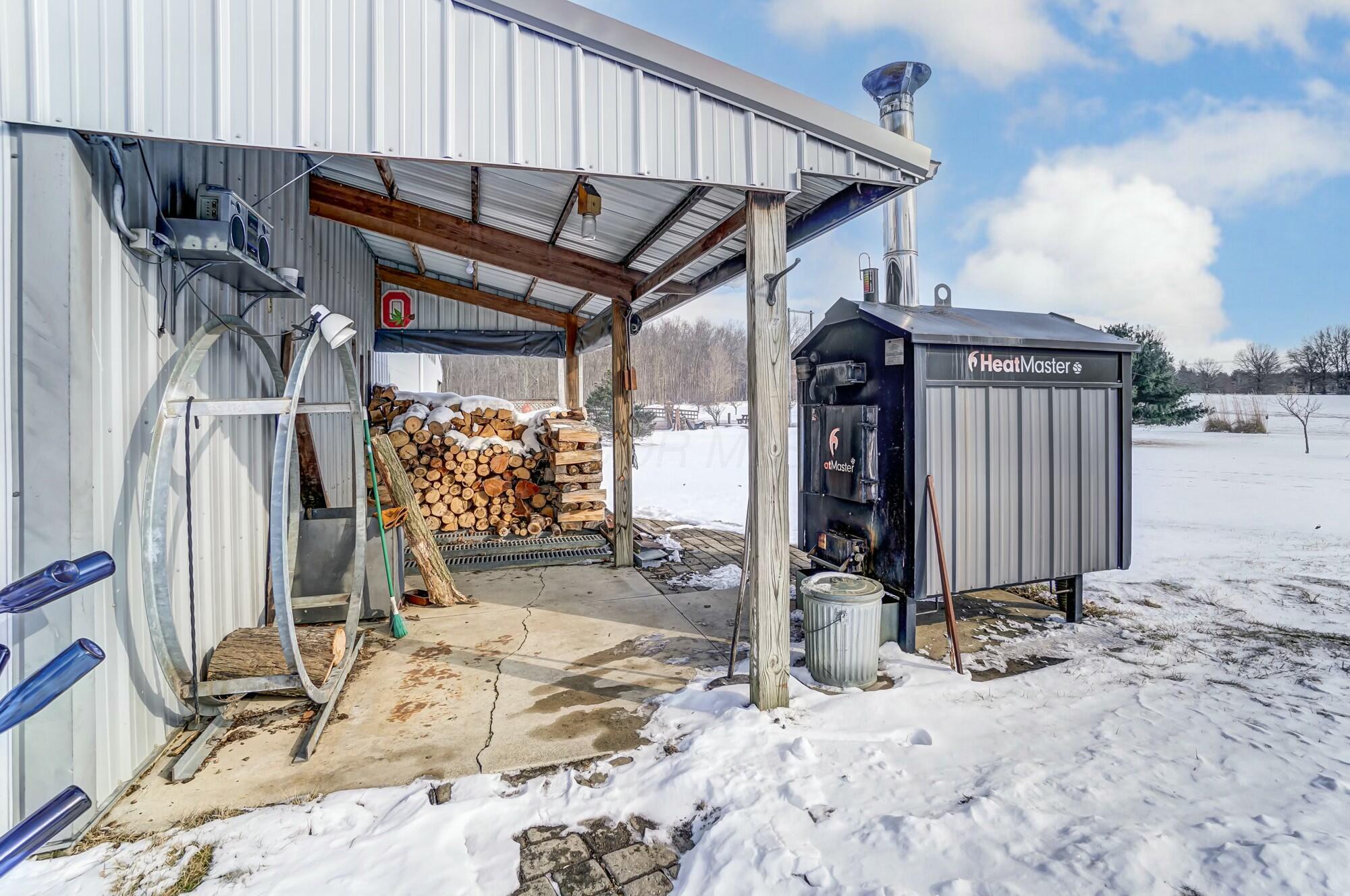 2551 Rome Corners Road Galena, OH 43021 - Photo 56 of 65 HEATED DETACHED GARAGE AND WOOD STOVE