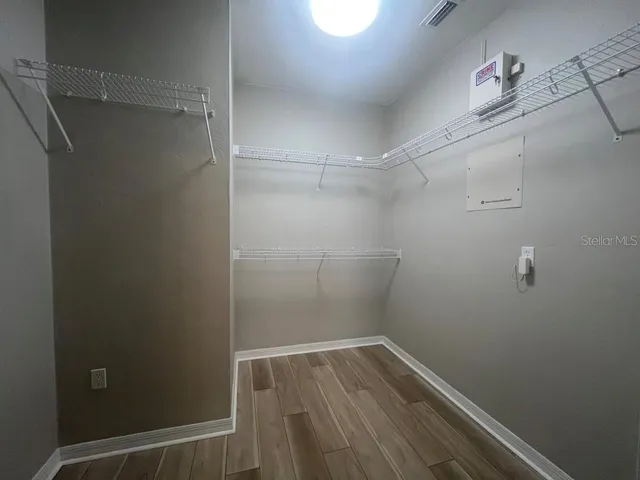 wooden floor in an empty room