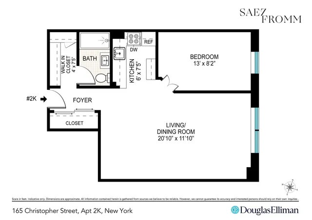 $985,000 | 165 Christopher Street, Unit 2K | West Village