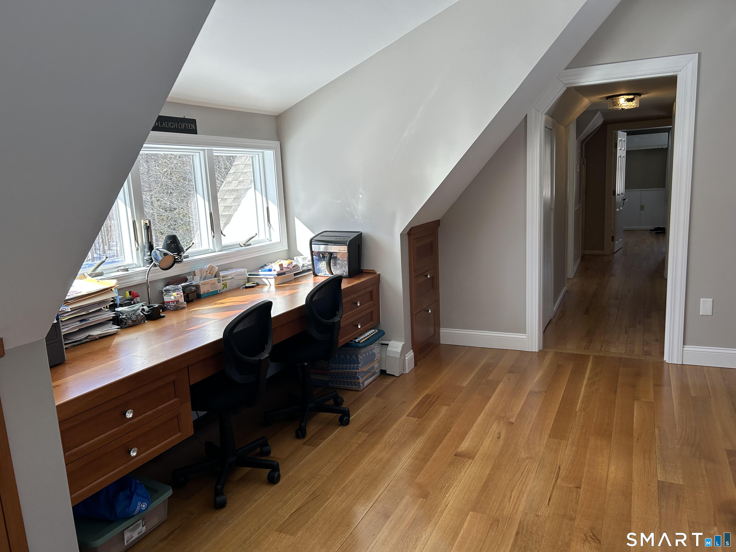 151 Bushy Hill Road Deep River, CT 06417 - Photo 28 of 32 a view of workspace with wooden floor and window