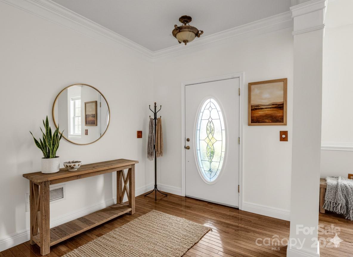 124 Shadow View Drive Leicester, NC 28748 - Photo 2 of 41 a view of an entryway with wooden floor