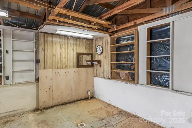 a view of storage and utility room